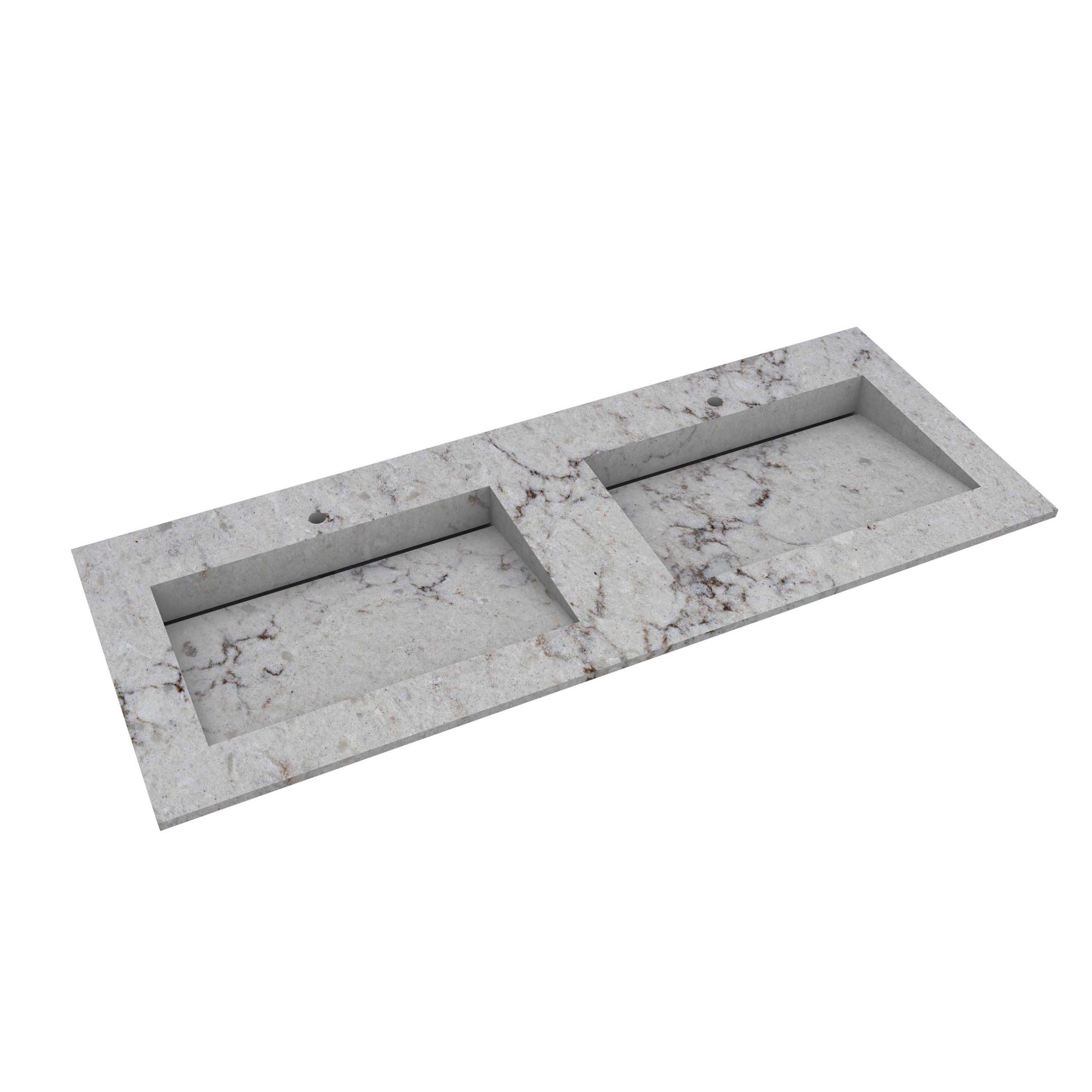 Bianco carrina 120 double with furniture mockup