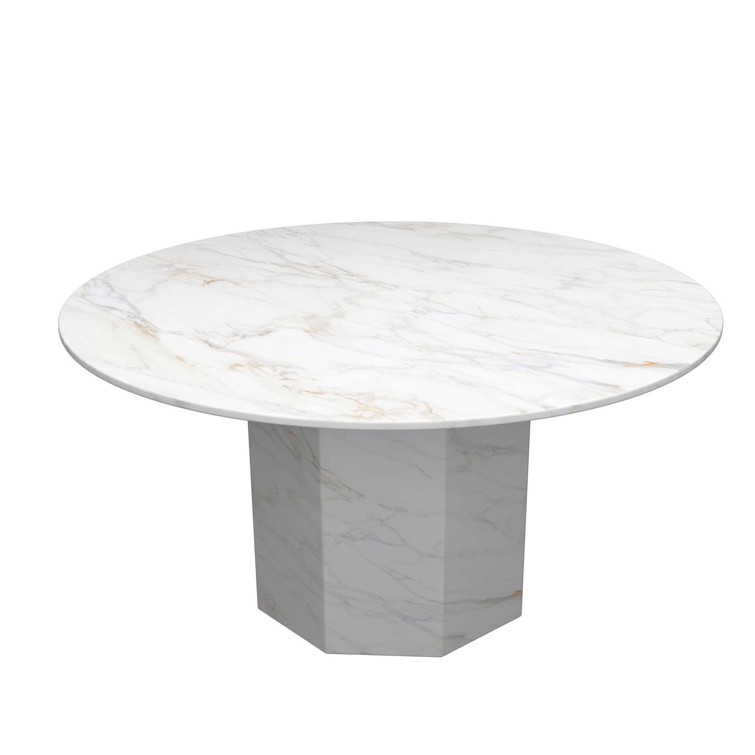 Carrara gold Round dinning table-min Carrara gold Round dinning table min scaled