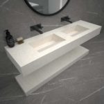 Kniven_160cmX15cm Single bowl_Spring White 02