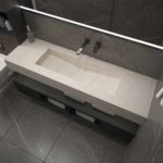 Laven_160cmX15cm Single bowl_Spring White