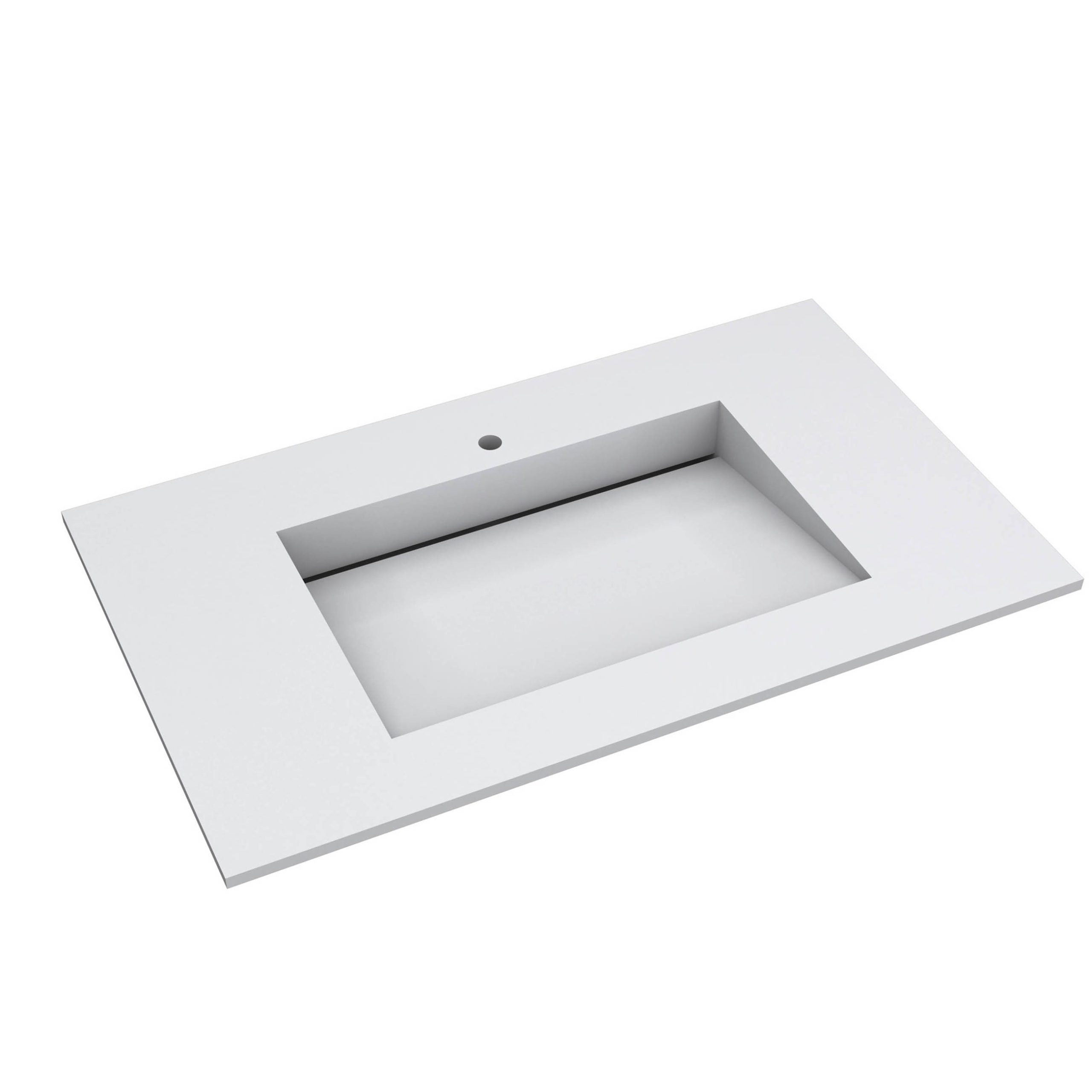 Miami white 80 single with furniture mockup