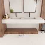 Monin_160cm 15cm Double bowl_Monin_Carrara Gold