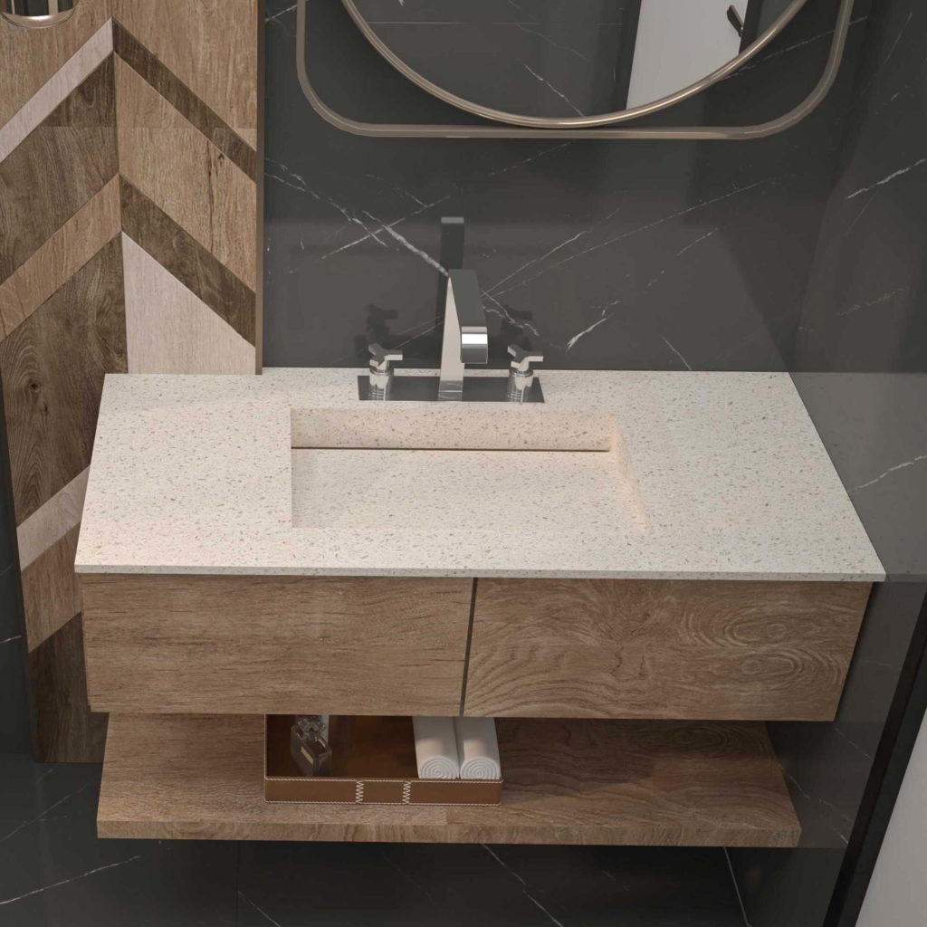 Spring white 100 single on furniture