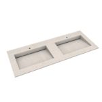 Spring white 120 double with furniture mockup